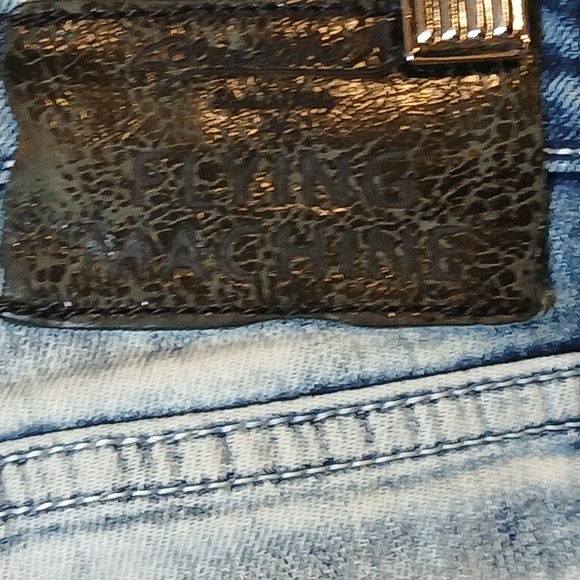 Flying  Machine Blue Label Premium Denim Jeans Size 34 Slim Tapered - Picture 6 of 10